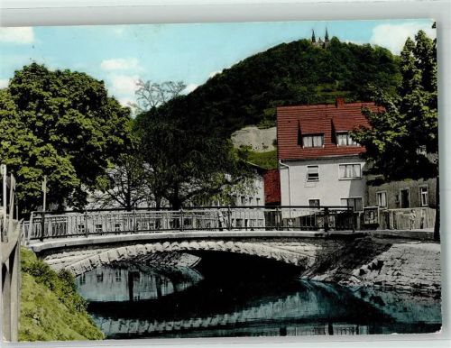 Zeil Mainbrücke mit Zeiler Käppele Stempel Bergkapellen-Hospiz