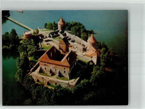 Trakai Fliegeraufnahme Wasserburg