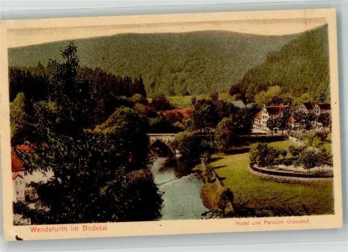 Wendefurth 1927 Hotel Pension Grasshof