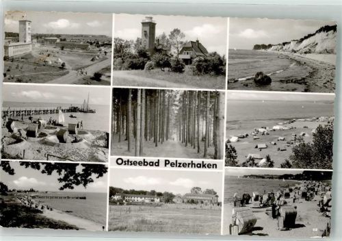 Pelzerhaken 1959 Schwimmbad Strand Leuchtturm