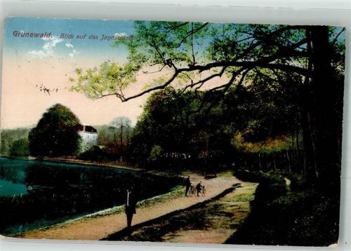Grunewald 1916 Jagdschloss am Grunewaldsee Verlag Max O'Brien & Co. No. 1266 Feldpost WK I Wilmersdorf