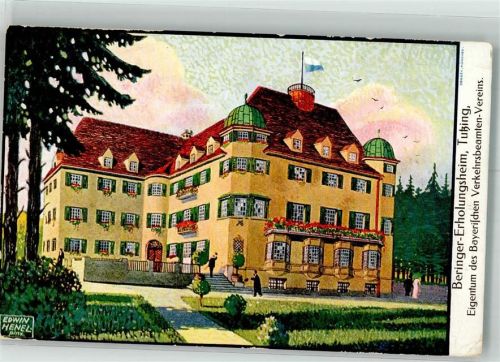 Tutzing sign. Henel Erholungsheim Behringer