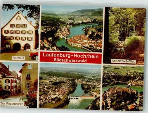 Laufenburg Rathaus Zur Rheinbrücke Fliegeraufnahme