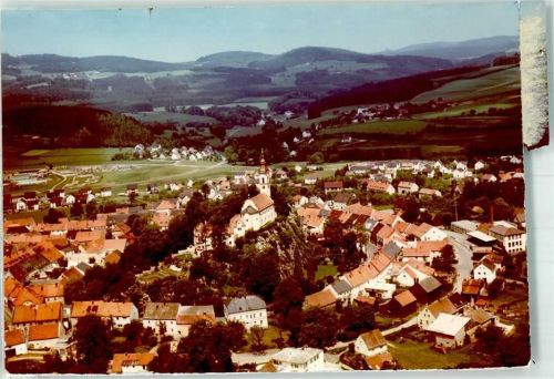 Pleystein Fliegeraufnahme Foto Original aus Archiv eines Ansichtskartenverlages