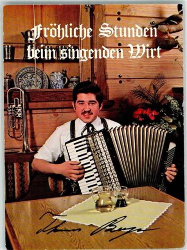Ainring Zum singenden Wirt Arkkodeon Trompete Autogramm
