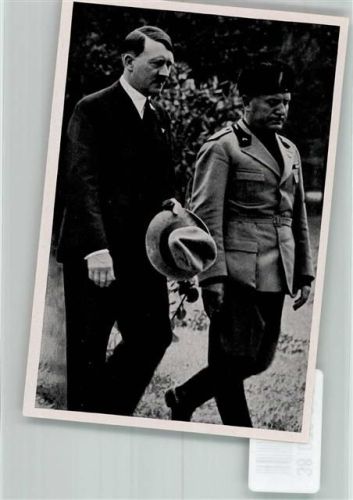 Venezia Sammelbild Der Führer mit Benito Mussolini Sammelwerk Nr. 15 Adolf Hitler Nr. 66 Gruppe 64