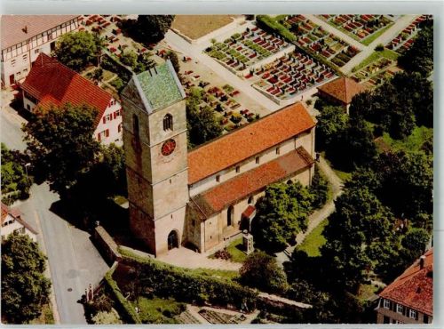 Neckartailfingen Fliegeraufnahme Martins- Kirche