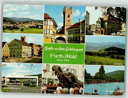 Furth Rathaus Stadtturm Schwimmbad