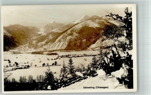 Schleching 1943 Panorama des Ortes Fotograf Haug