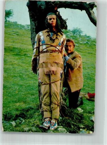 Filmszene mit Lex Barker und Pierre Brice als Old Shatterhand und Winnetou im Film Winnetou I. Teil