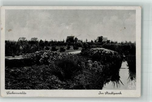 Luckenwalde 1941 Im Stadtpark Feldpost WK II Jüterbog