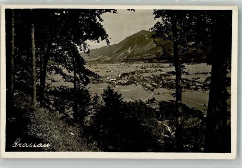 Grassau 1935 Panorama des Ortes
