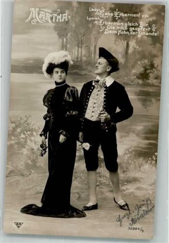 1908 Szene aus der Oper Martha B.N.K. 32884/9