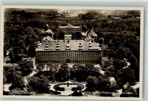 Gotha Fliegeraufnahme Junkers -Luftbild Schloss Friedenstein Museum