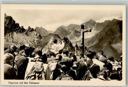 Oberstdorf Bergmesse auf dem Fiderepass Fotograf Willy Zitzelsberger