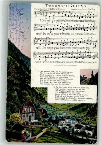 1920 Thüringer Gruß v. Adelheid Etmek