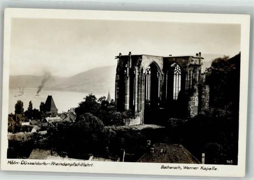 Bacharach Werner Kapelle Köln-Düsseldorfer Rheindampfschiffahrt
