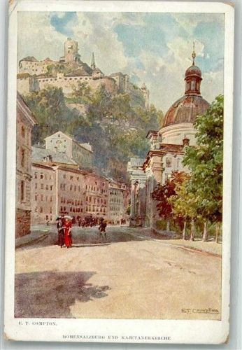 Salzburg Hohensalzburg und Kajetanerkirche
