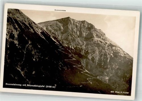 Brunnsteinhütte Brunnsteinweg mit Brunnsteingipfel Fotograf Hans Huber