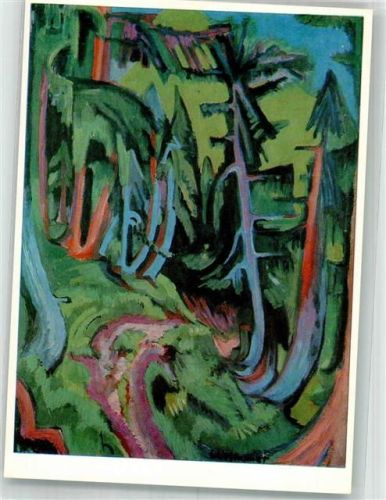 Duisburg sign. Kirchner, Ernst Ludwig Bergwaldweg im Lehmbruck-Museum