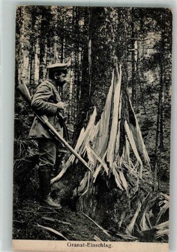 1918 Granaten Einschlag Soldat K.D. Feldpost 12. Komp. Landwehr-Inf.-Regt. 352