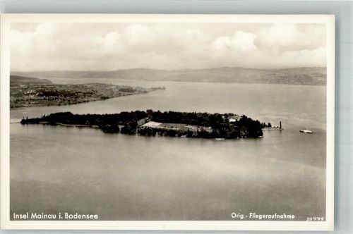 Insel Mainau 1938 Fliegeraufnahme der Insel