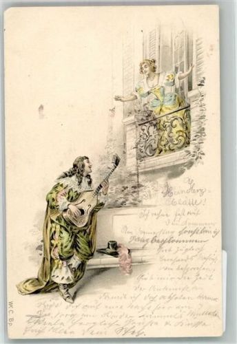 1901 Edelmann Gitarre Frau WK C. Bp.