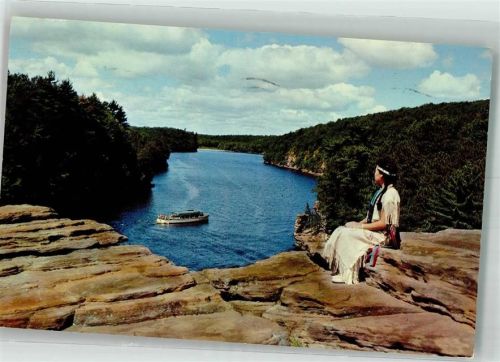 Aussichtspunkt High Rock oberhalb des Wisconsin River USA Luftpost