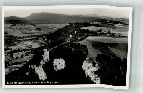 Neidlingen Fliegeraufnahme Ruine Reussenstein 761 m