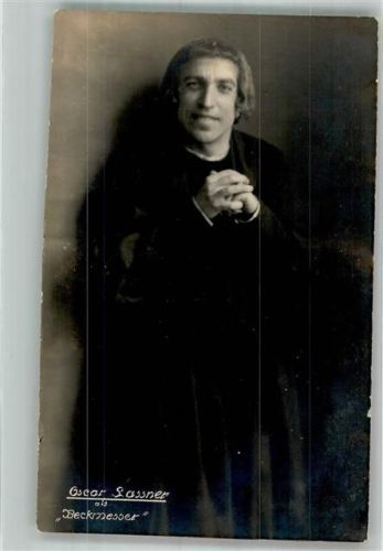 Oscar Gassner als Beckmesser Theaterschauspieler Foto AK