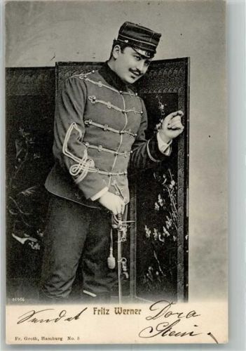 1903 Portrait von Fritz Werner in Husarenuniform