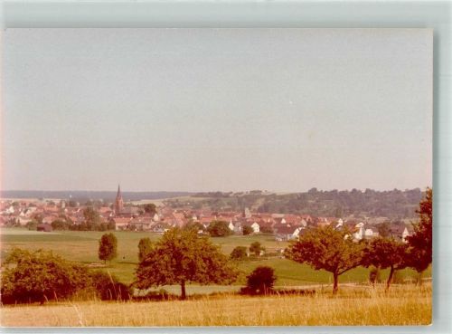 Marköbel Panorama des Ortes mit Ev. Kirche Foto Original aus Archiv eines Ansichtskartenverlags Ort handschriftlich