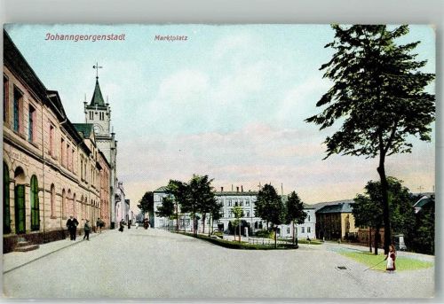 Johanngeorgenstadt 1916 Marktplatz