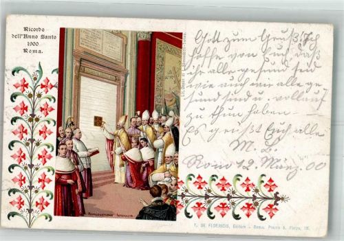 Roma 1908 Erinnerung an das Heilige Jahr 1900 Papst Leo XIII