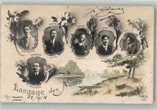 1912 Die Bedeutung von männlichen französischen Namen REX 4175