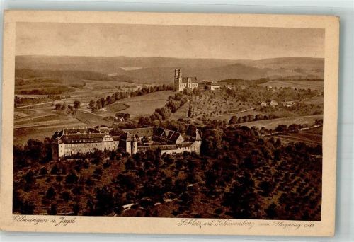 Ellwangen Fliegeraufnahme Schloss m. Schönenberg