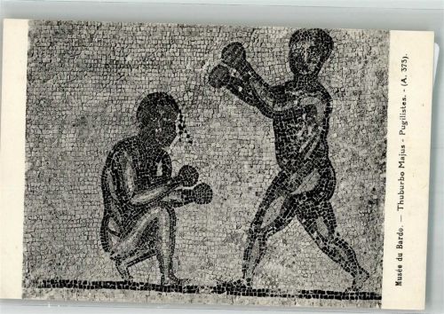 Thuburbo Majus Mosaik mit Boxer Museum von Bardo