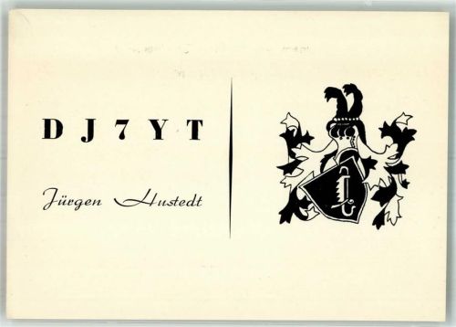 Plön 1962 Amateurfunk QSL Karte DJ7XT