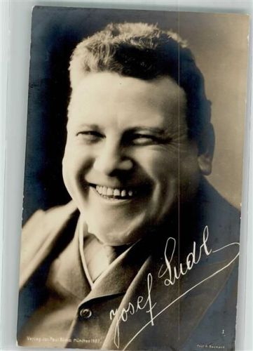 1907 Portrait des Sängers Josef Ludl Fotograf Baumann