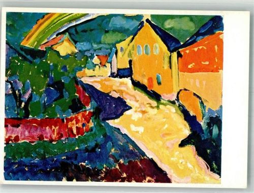 Murnau sign. Kandinsky, Wassilij Regenbogen in Murnau Wiechmann-Verlag Nr. 865
