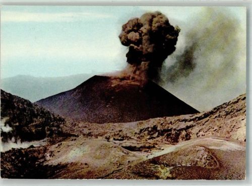Catania Ausbruch des Ätna Fotograf Barbagallo Hüttenstempel