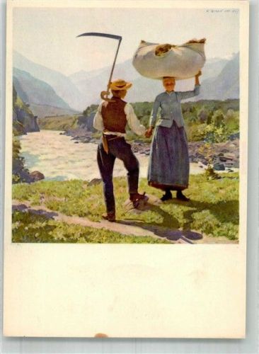Lausanne sign. Giron, Charles Der Senser im Rhonetal im Musee des Beaux Arts