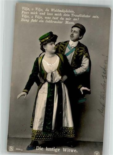 1909 Szene aus Die lustige Witwe von Franz Lehar NPG 2034/3
