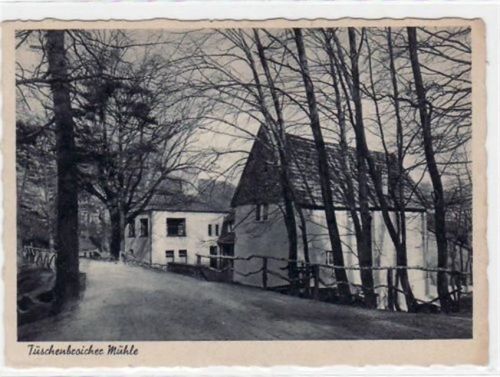 Tüschenbroicher Mühle, Wirtschaftsbetriebe a.d. Schwalmquelle gelaufen von 1958. Gute Erhaltung.