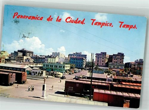 Tampico Eisenbahn Omnibus Denkmal Panorama de la Ciudad