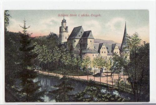 Stein mit Partie am Schloss ungelaufen Gute Erhaltung.