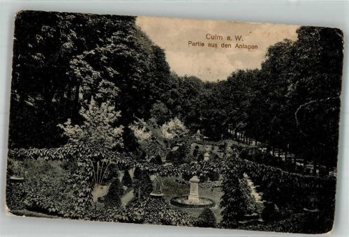 Kulm a. d. Weichsel 1916 Park Anlagen Denkmal Feldpost WK I