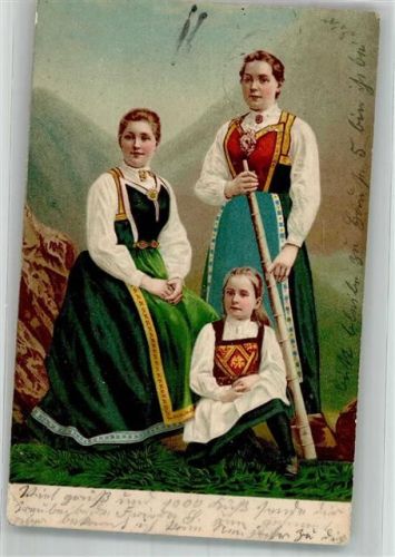 1904 Bäuerin mit Kindern