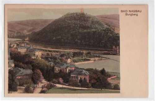 Nassau Bad Nassau mit Totale und Burgberg ungelaufen Gute Erhaltung.