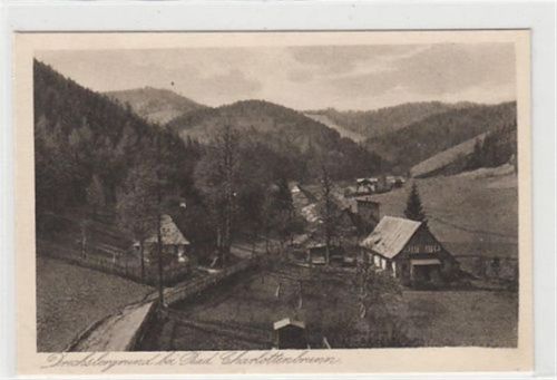 Drechslergrund bei Bad Charlottenbrunn / Jedlina-Zdrój - Kreis Waldenburg / Walbrzych ungelaufen Leichter Bug oben links, sonst gut erhalten